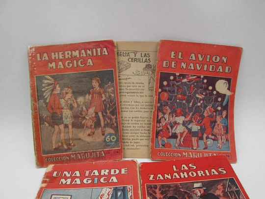 Nine illustrated children's stories. Marujita Collection. Molino publisher. 1940's. Spain