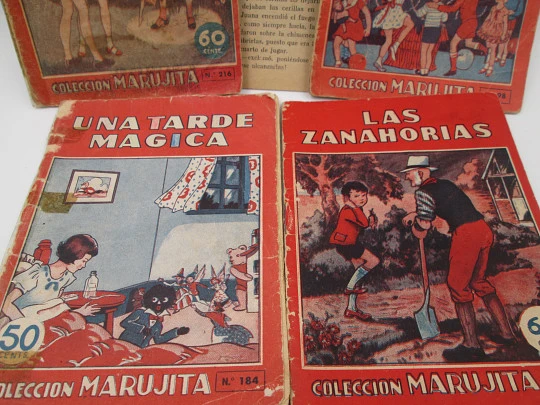 Nine illustrated children's stories. Marujita Collection. Molino publisher. 1940's. Spain