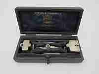 Norton & Gregory Ltd drawing tools boxed. Silver plated. England. 1910's