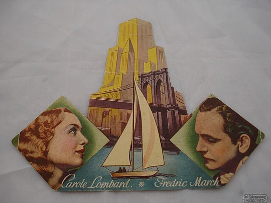 Nothing Sacred. 1940's. Carole Lombard. Die-cut. Spain. Colour