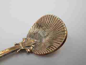 Notre-Dame de Rocamadour Sanctuary spoon. Gold plated metal