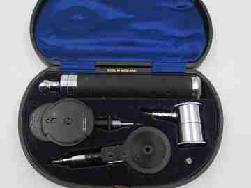 Oftalmoscopio May. Bruce Green & Co. Ltd. Londres. Años 30. Caja