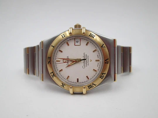 Omega Constellation caballero. Acero y oro 18k. Automático. 2005. Caja. Fecha