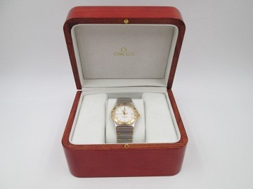 omega constellation mens wristwatch 