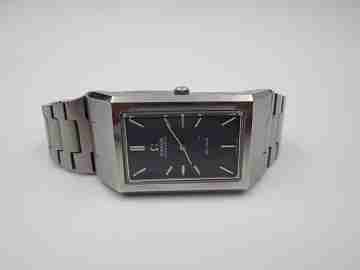 Omega De Ville Curvex Tank. Stainless steel. Automatic. Box. Bracelet. 1970's