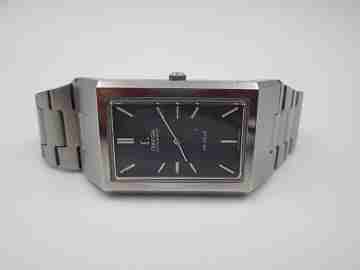 Omega De Ville Curvex Tank. Stainless steel. Automatic. Box. Bracelet. 1970's
