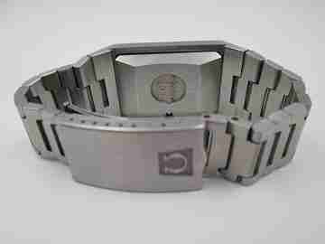 Omega De Ville Curvex Tank. Stainless steel. Automatic. Box. Bracelet. 1970's
