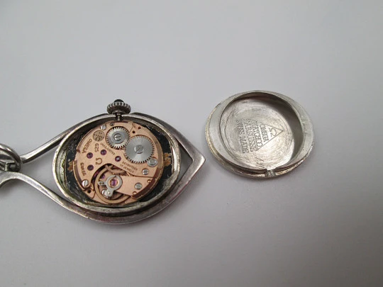 Omega De Ville women's pendant watch. 925 sterling silver. Manual wind