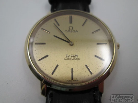 Omega De Ville. 20 microns gold plated & steel. Automatic. 1970's