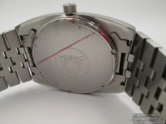 Omega De Ville. Stainless steel. Automatic. Date & day. Bracelet. 1970's