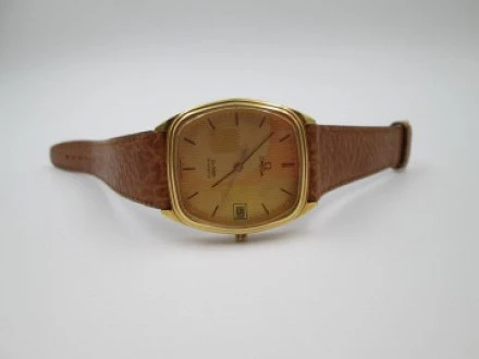 Omega De Ville Steel And Gold Plated Quartz Date 1970s | El Omega De Ville Steel And Gold Plated Quartz Date 1970s | El