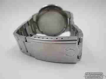 Omega Genève Dynamic. Acero. Automático. 1970. Fecha. Azul plata