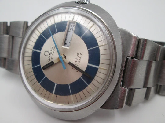 Omega Genève Dynamic. Steel. Automatic. Date & Day. 1970's. Box