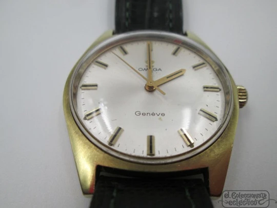 Omega Genève. 20 microns gold plated & steel. Manual wind. 1960's