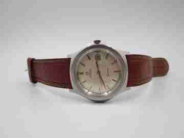 Omega Genève. Acero inoxidable. 1970. Calendario. Automático