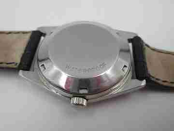 Omega Genève. Acero inoxidable. Automático. Fecha. Correa. 1960