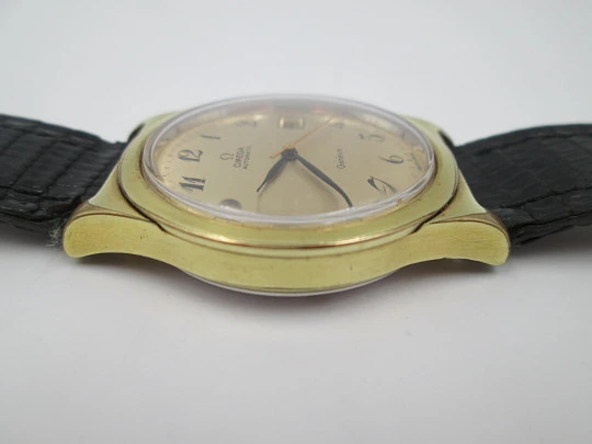 Omega Genève. Automatic. 1970's. 20 microns gold-plated. Date