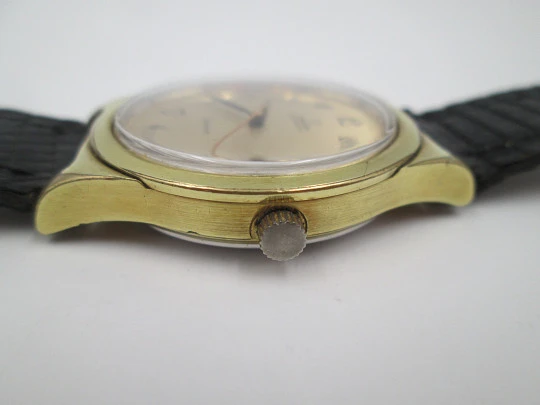 Omega Genève. Automatic. 1970's. 20 microns gold-plated. Date