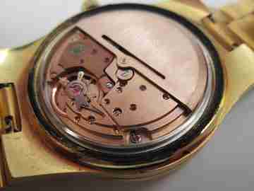 Omega Geneve. Gold plated & steel. Automatic. Calendar. Bracelet. 1970's