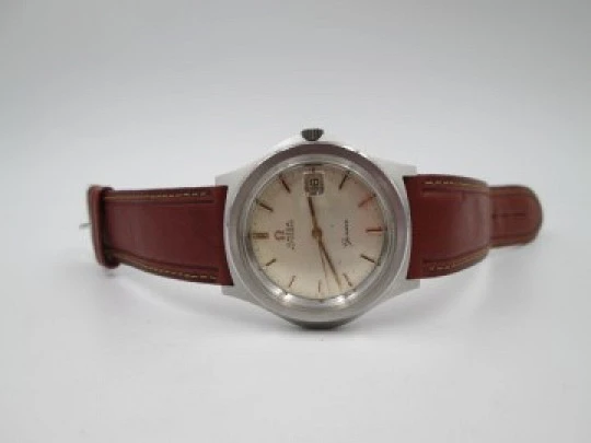 Omega Genève. Stainless steel. 1970's. Automatic. Calendar