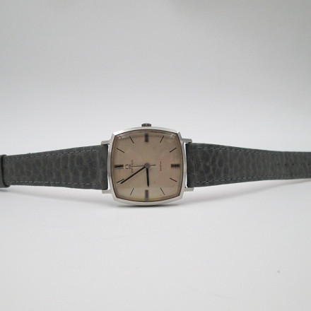 Omega Geneve Stainless Steel Manual Wind Grey Dial 1960s Omega Geneve Stainless Steel Manual Wind Grey Dial 1960s