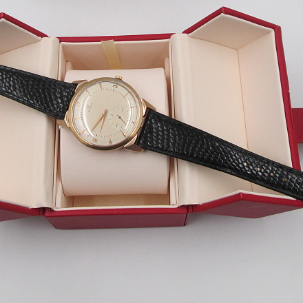 Omega Jumbo Calatrava 80 Micron Pink Gold Plated Manual Wind | El
