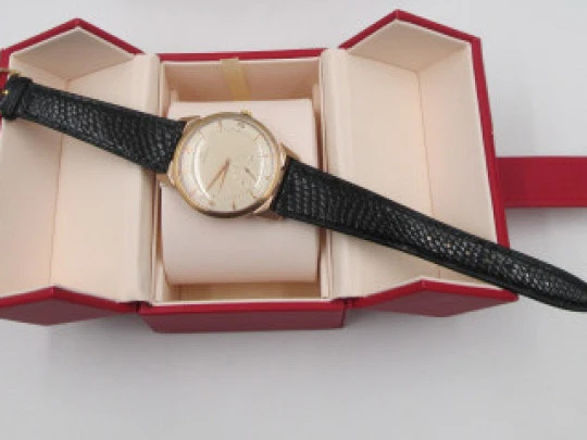 Omega Jumbo Calatrava. Chapado en oro rosa 80 micras. Cuerda manual. 1950. Suiza Omega Jumbo Calatrava. Chapado en oro rosa 80 micras. Cuerda manual. 1950. Suiza