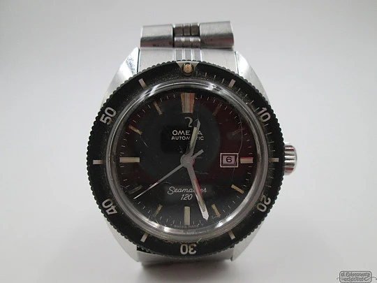 Omega Seamaster 120. Acero. Automático. Años 70. Fecha. Mujer. Buceo