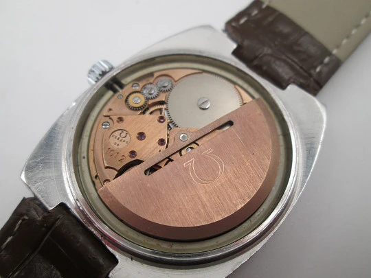 Omega Seamaster automatic men's watch. Stainless steel. Calendar. Strap. 1970's Omega Seamaster automatic men's watch. Stainless steel. Calendar. Strap. 1970's