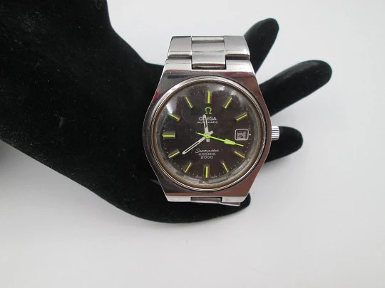Omega Seamaster Cosmic 2000. Stainless steel. Automatic. Calendar. Bracelet. 1970's Omega Seamaster Cosmic 2000. Stainless steel. Automatic. Calendar. Bracelet. 1970's