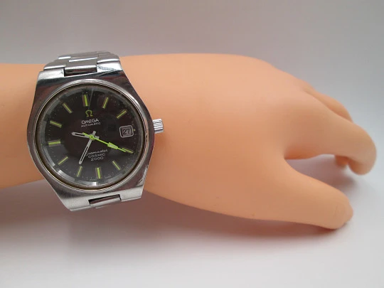 Omega Seamaster Cosmic 2000. Stainless steel. Automatic. Calendar. Bracelet. 1970's Omega Seamaster Cosmic 2000. Stainless steel. Automatic. Calendar. Bracelet. 1970's