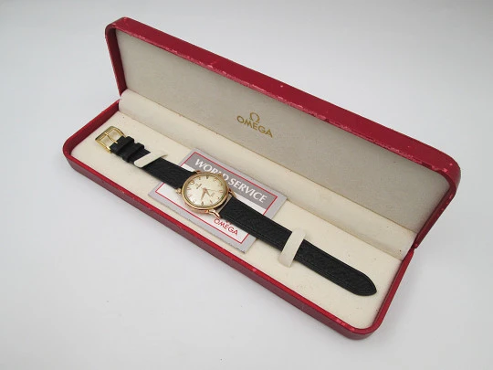 Omega Seamaster XVI Melbourne 1956 Olympic Games .18k yellow gold. Box