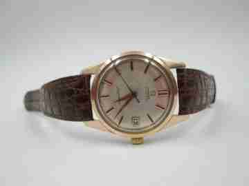 Omega Seamaster. Chapado / acero. Automático. 1960. Calendario. Correa