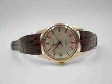 Omega Seamaster. Gold plated & stainless steel. 1960's. Automatic. Calendar. Swiss