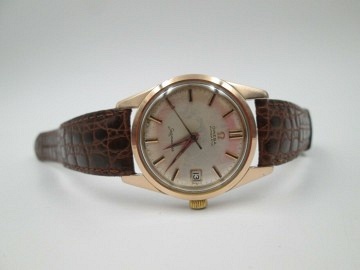 omega seamaster gold plated stainless 