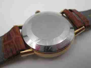 Omega. 20 micron gold plated & stainless steel. 1960's. Calendar. Automatic