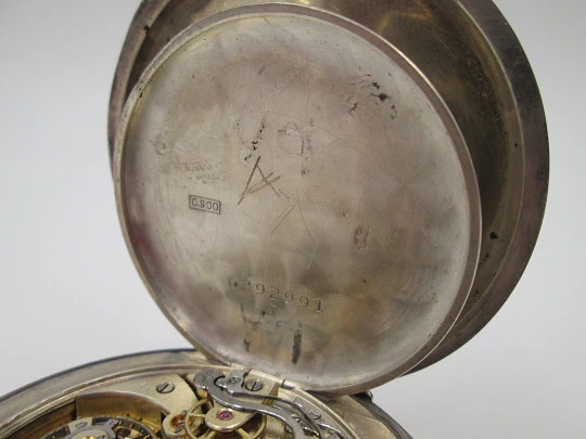 Omega. Cadran Breveté S.G.D.G. Chronograph. 1910. Stem-wind