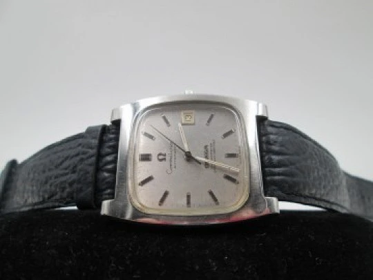 Omega. Steel. Constellation. 1970's. Square. Automatic