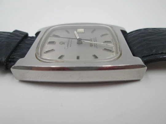 Omega. Steel. Constellation. 1970's. Square. Automatic