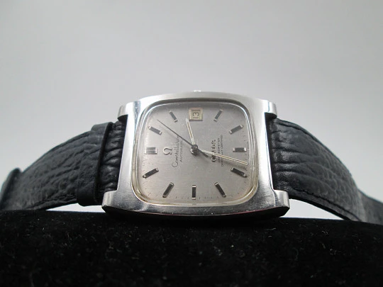 Omega. Steel. Constellation. 1970's. Square. Automatic