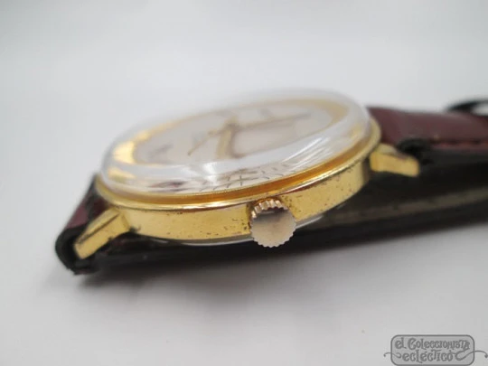 Omodox. Gold plated and steel. Automatic. Date. 1960's. Swiss Omodox. Gold plated and steel. Automatic. Date. 1960's. Swiss