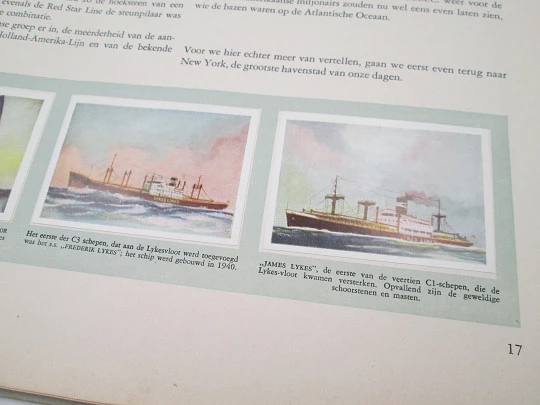 Op zeven zeeën Amerika I (In seven seas) picture card album. 1950. Holland