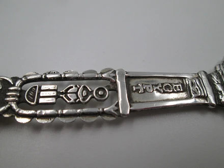 Openwork Ornate Spoon Sterling Silver Pharaoh And Eye Horus | El
