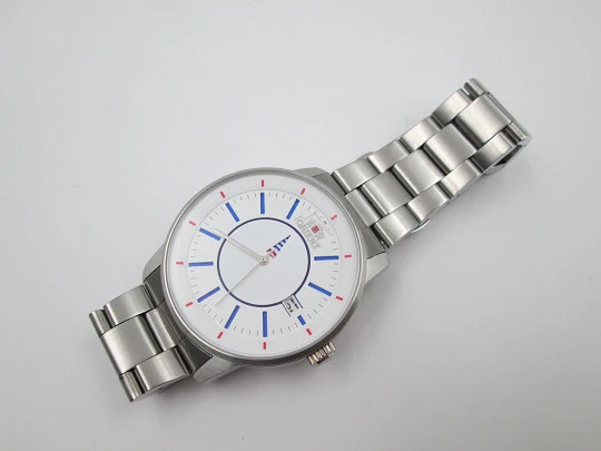Orient Disk Collection. Automatic. Stainless steel. Calendar. Bracelet. Japan. 2020's