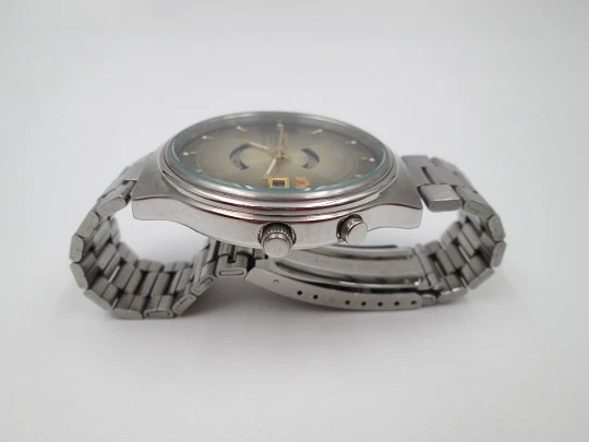Orient Multi-Year Calendar. Acero inoxidable. Automático. Brazalete. Japón. 1980