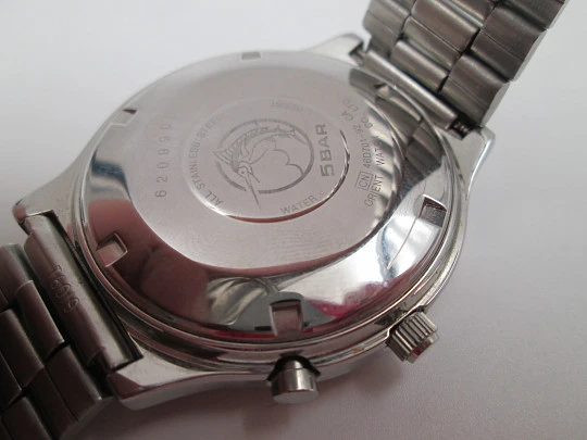 Orient Multi-Year Calendar. Acero inoxidable. Automático. Brazalete. Japón. 1980