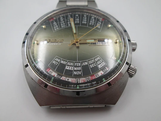 Orient Multi-Year Calendar. Automatic. Stainless steel. Bracelet. 1970's. Japan