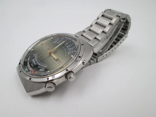 Orient Multi-Year Calendar. Automatic. Stainless steel. Bracelet. 1970's. Japan