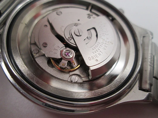 Orient Multi-Year Calendar. Automatic. Stainless steel. Bracelet. 1980's. Japan
