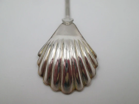 Ornate spoon. Sterling silver and colours enamel. Cologne shield. 1990's. Germany